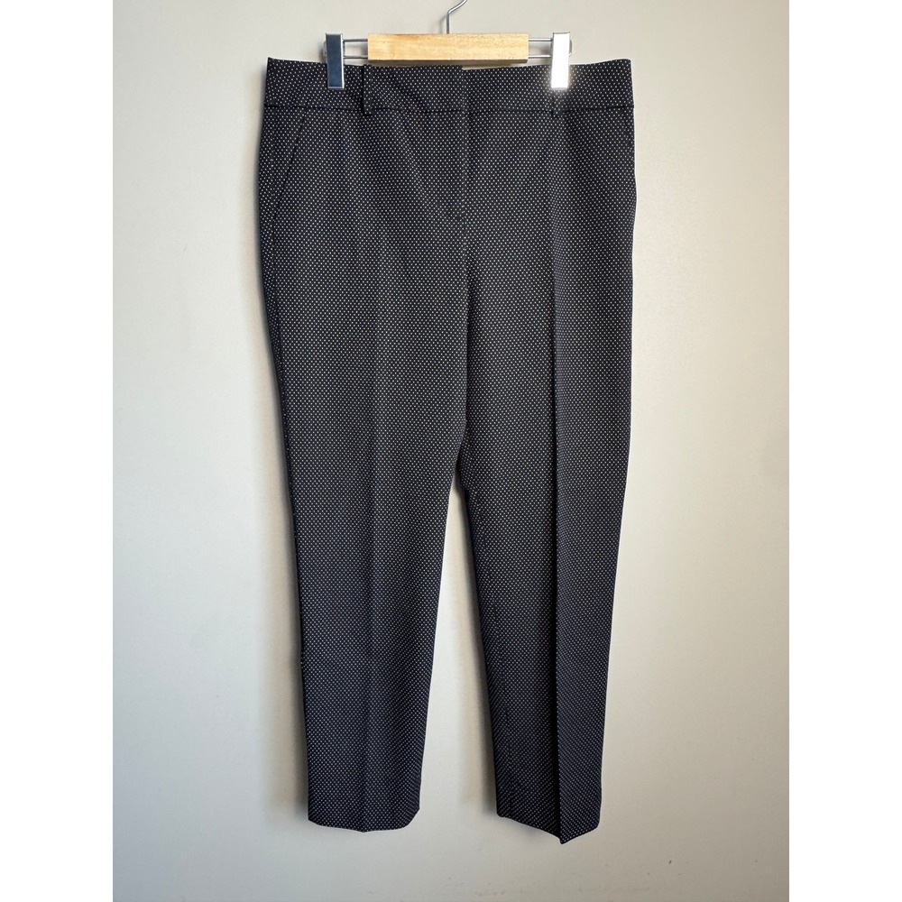 Talbots Hampshire‎ Ankle Pants Black Dot Trousers Womens Size 10 Preppy Career